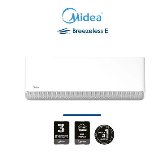 Aire Acondicionado Split Inverter Midea Breezeless Frio-Calor 12000 BTU + WiFi + Instalación Básica