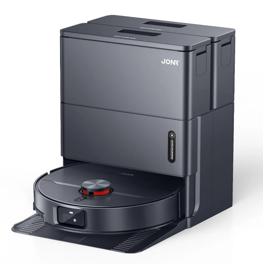 Aspiradora Robot JONR X1 Max 20000Pa con Mopa, App y Estación (Lavado 75°C + Secado 45°C)