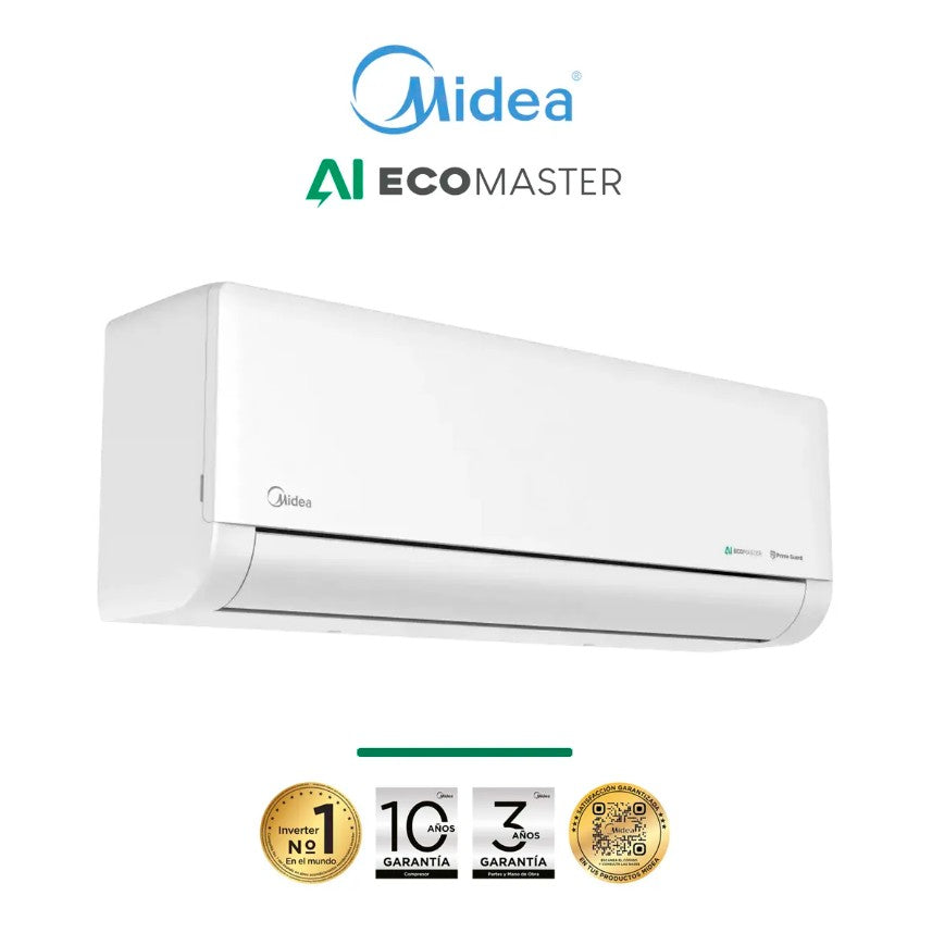 A/C 12.000 BTU Ecomaster con IA y WIFI Midea