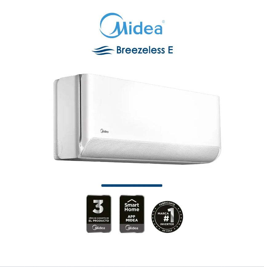 Aire Acondicionado Split Inverter Midea Breezeless Frio-Calor 12000 BTU + WiFi + Instalación Básica