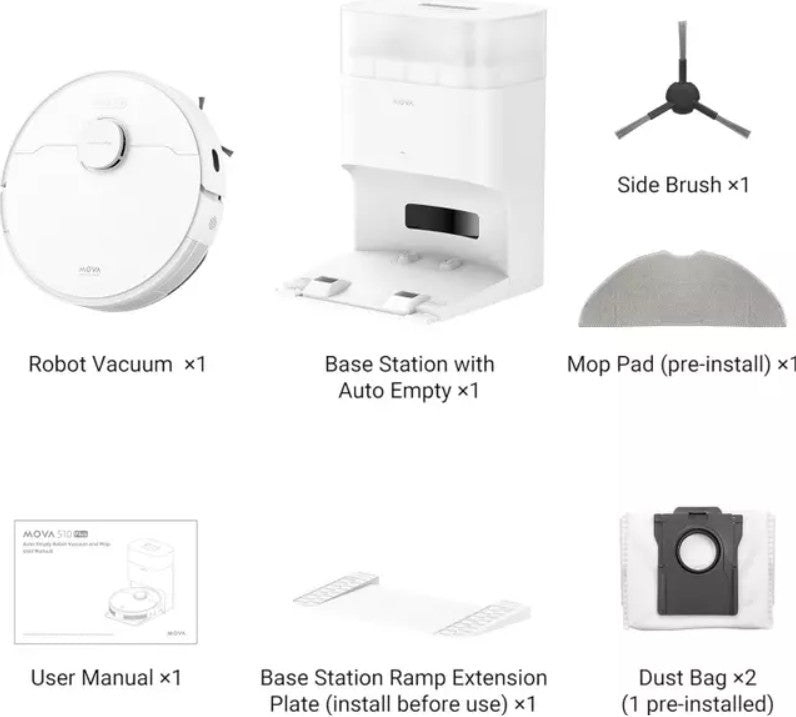 Aspiradora Robot Dreame Mova S10 Plus 7000Pa VibroTurbo Blanco