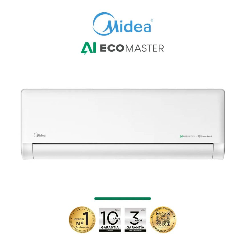 Aire Acondicionado Split Midea 9.000 BTU Inverter WiFi ECOMASTER AI
