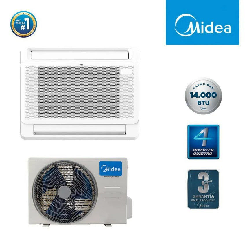 Aire Acondicionado Midea Consola Xtreme Heat Inverter Frio-Calor 18000 BTU + WiFi + Instalación Básica