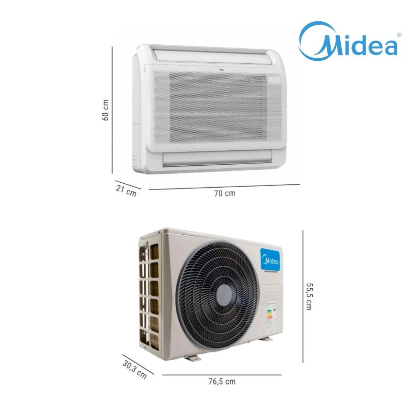 Aire Acondicionado Midea Consola Xtreme Heat Inverter Frio-Calor 18000 BTU + WiFi + Instalación Básica