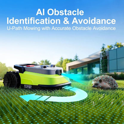 Robot Cortacésped UBHOME M10 RTK+AI Vision sin cable perimetral, con App Hasta 1000 m2