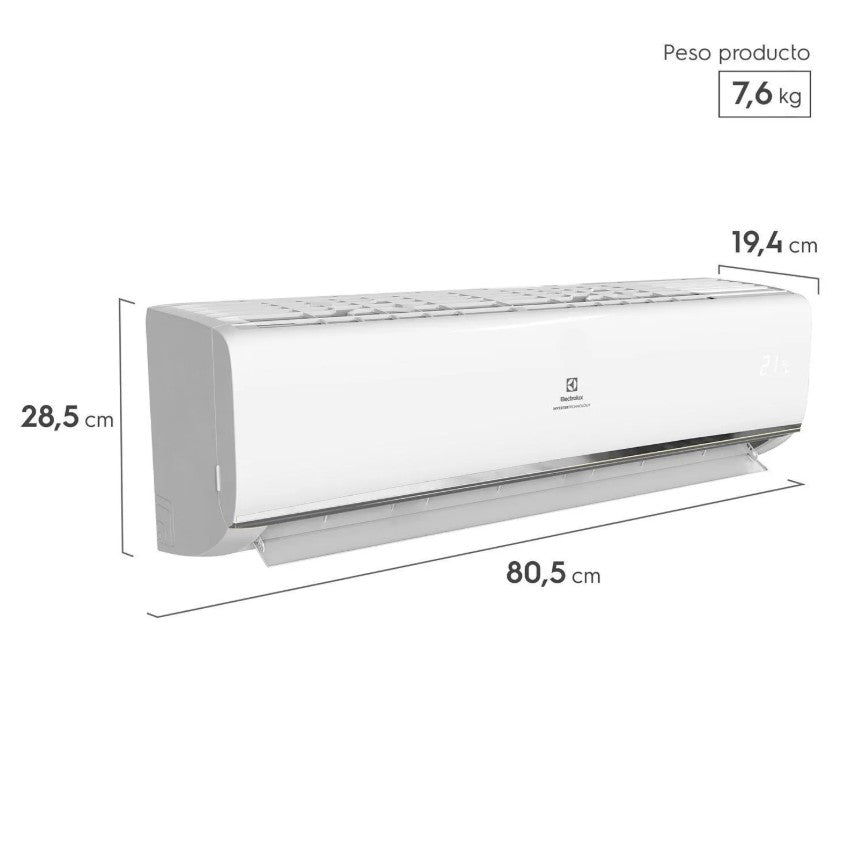 Aire Acondicionado Electrolux Inverter 12.000 BTU Frío/Calor Efficient Auto Restart