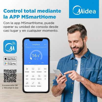 Aire Acondicionado Midea Consola Xtreme Heat Inverter Frio-Calor 18000 BTU + WiFi + Instalación Básica